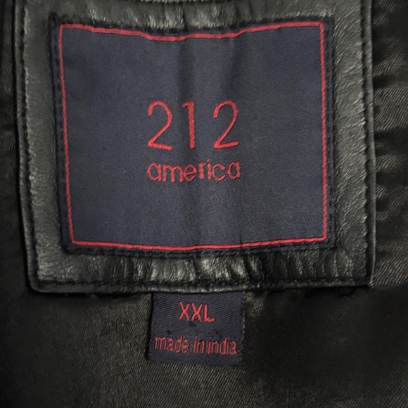 Vintage Men's Leather Jacket; Black; XXL size - Picture 4 of 14